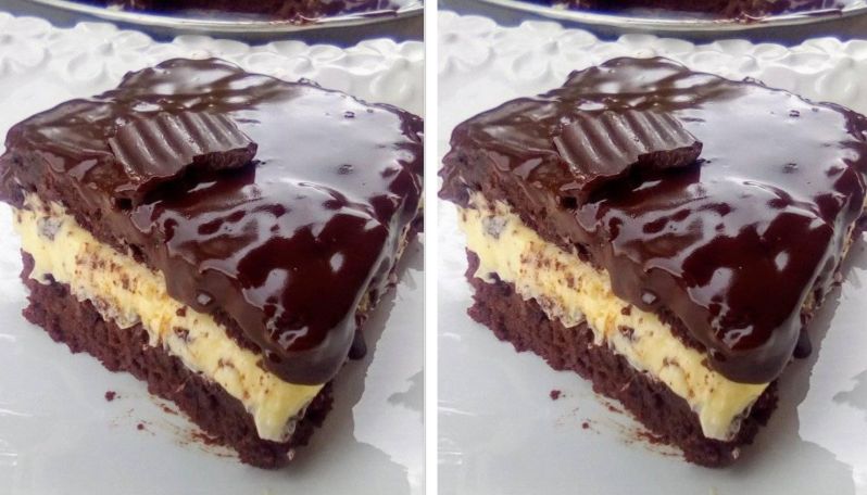 Σοκολατόπιτα με βουτυρόκρεμα από ζαχαρούχο